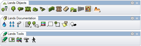 Lands Toolbars