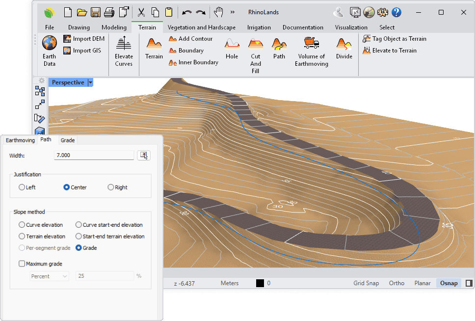 Upcoming Webinar – Modeling Topography & Grading with RhinoLands (2D/3D)