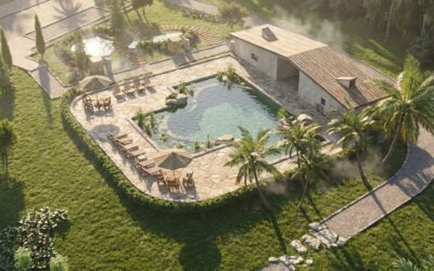 Renderizado rápido con IA para modelos de paisaje: Rhino Banana + RhinoLands